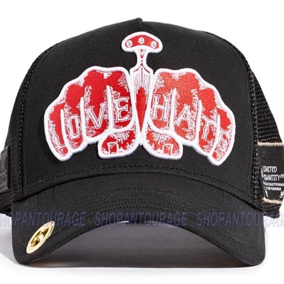 Red Monkey Love Hate RM1416 Limited Edition Unisex Trucker Hat Cap | 3 Colors - Picture 8 of 16